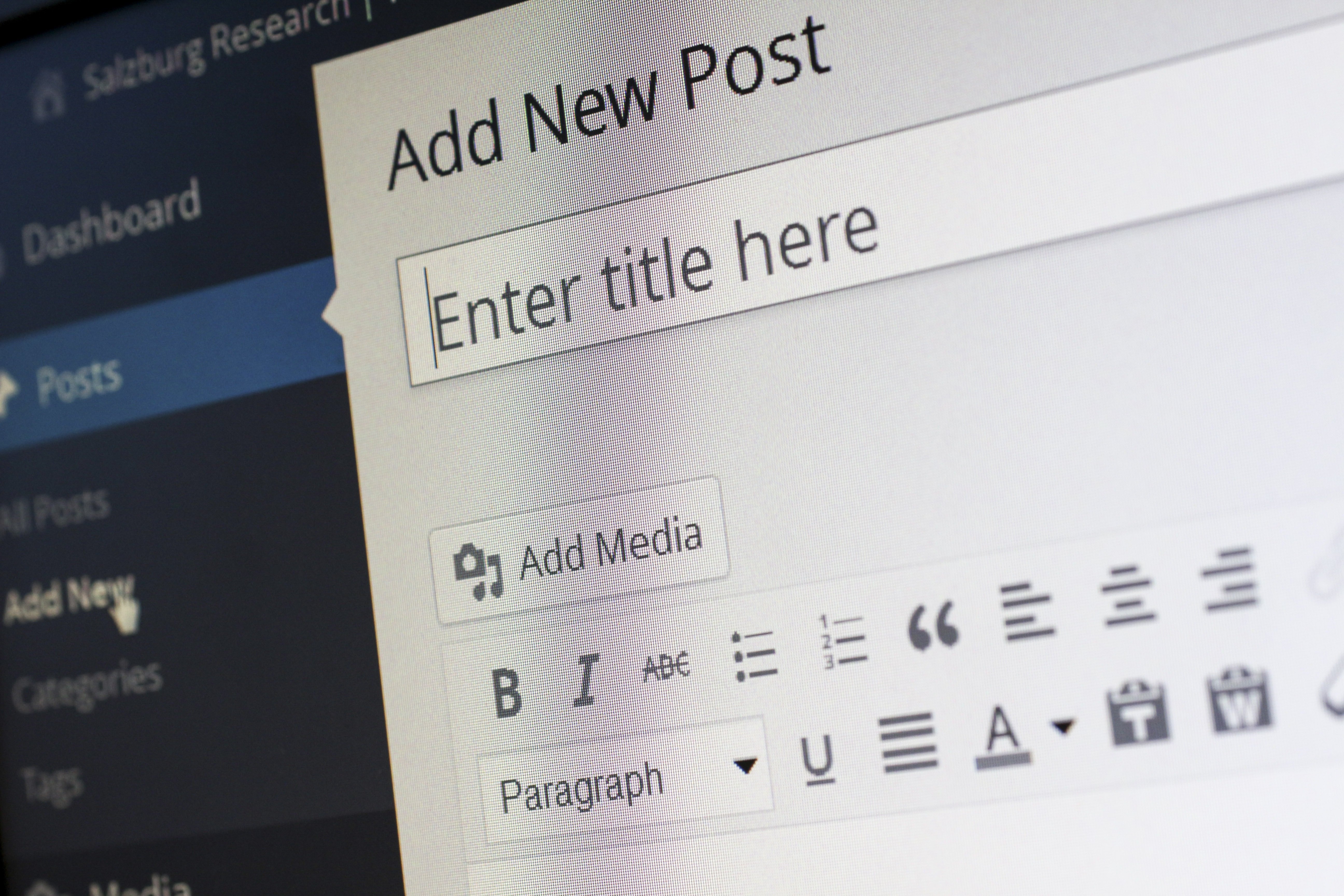 Most WordPress templates make blogging easy on your website